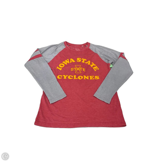 Top Long Sleeve By Pressbox In Red, Size: S