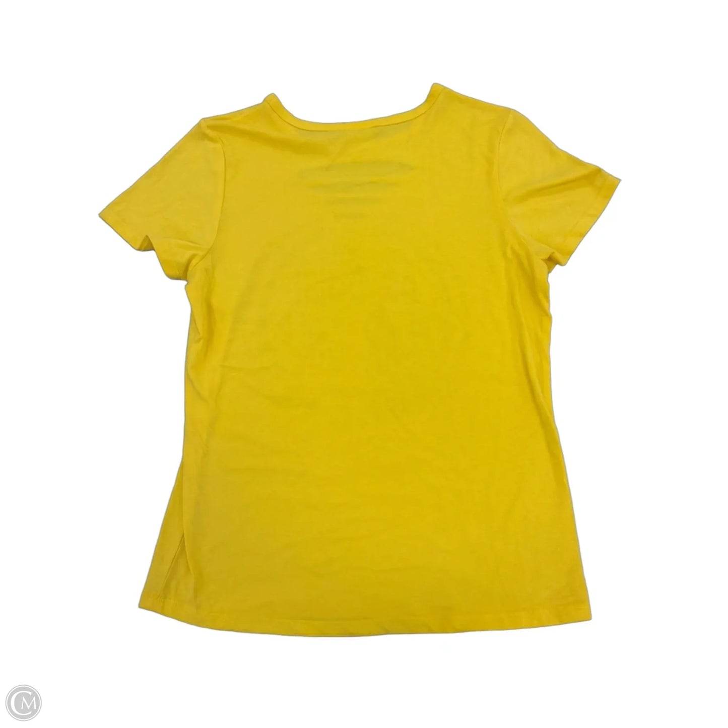 Top Short Sleeve By Cmf In Yellow, Size: S