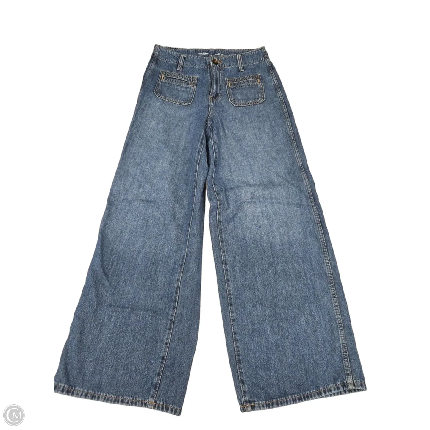 Jeans Wide Leg By Old Navy In Blue Denim, Size: 2