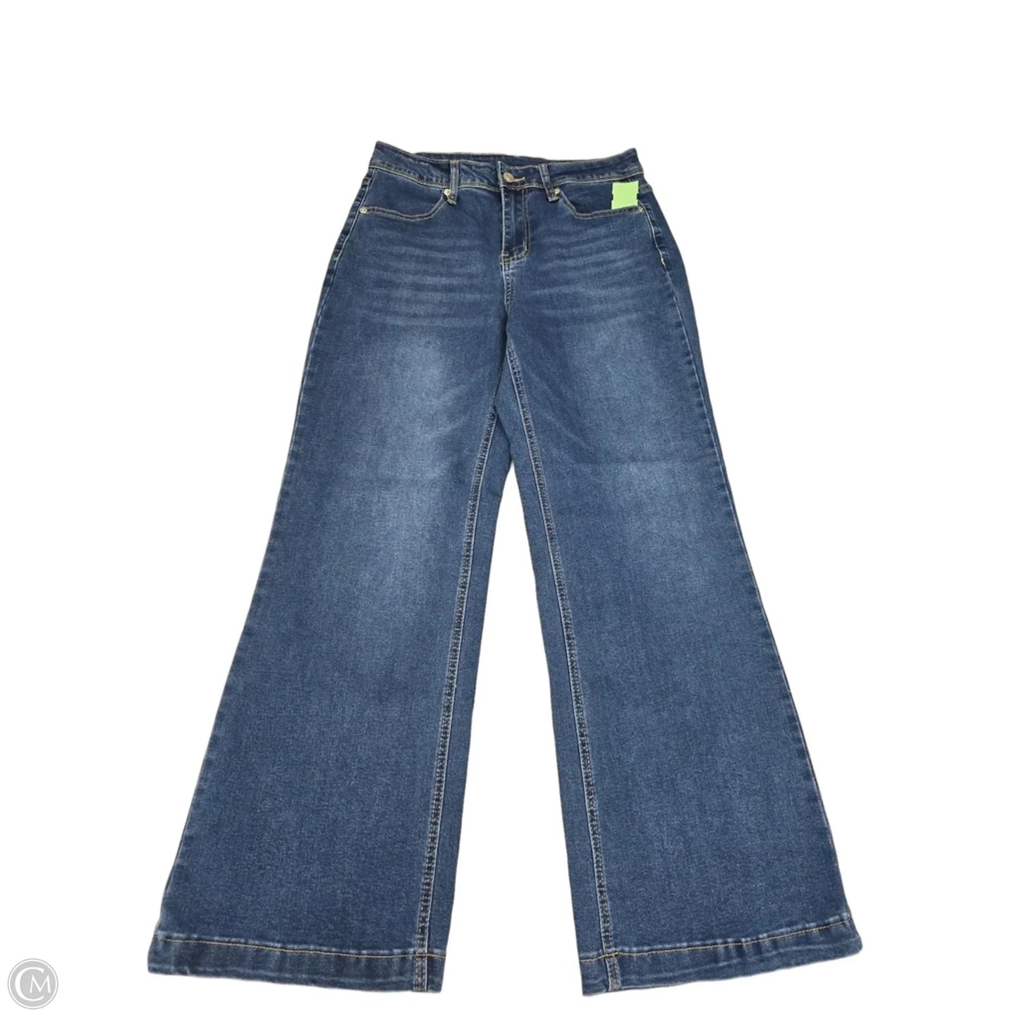 Jeans Wide Leg By Cmf In Blue, Size: 8