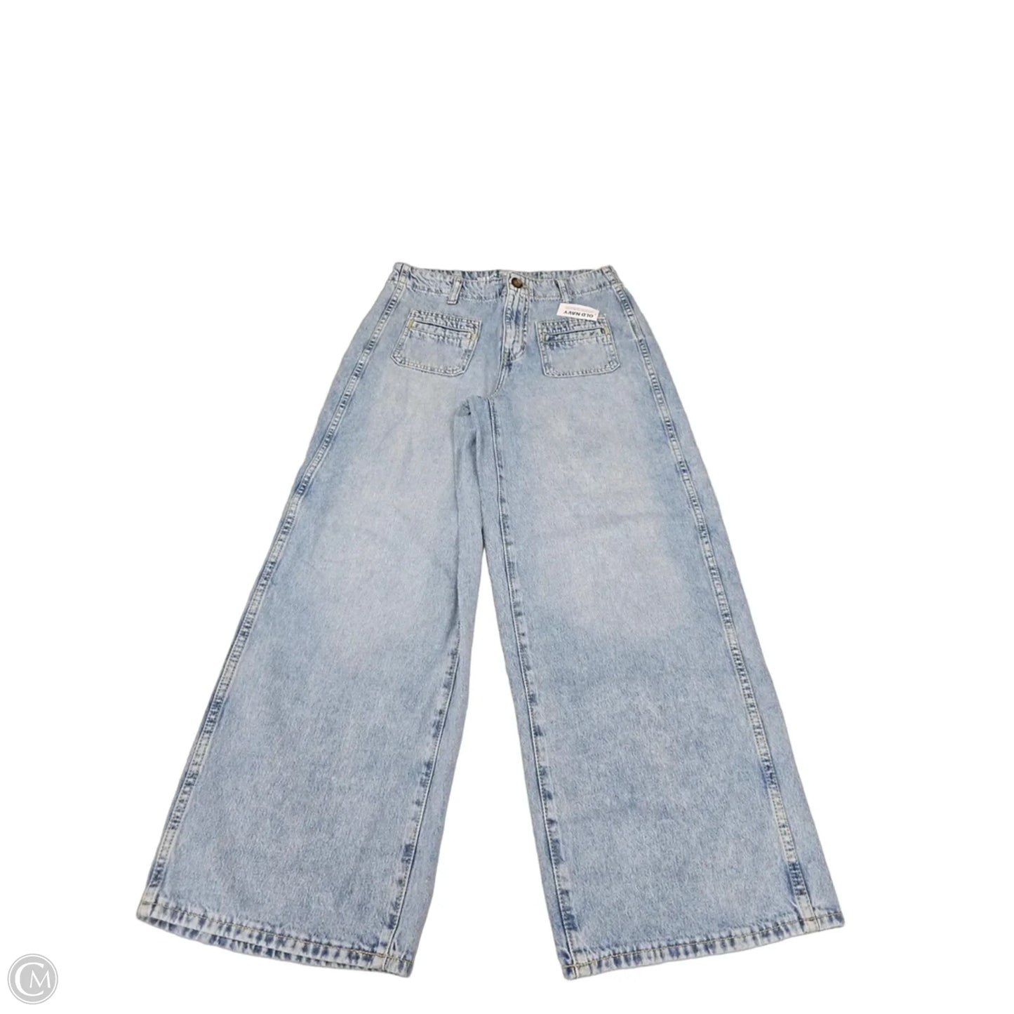 Jeans Wide Leg By Old Navy In Blue, Size: 4p
