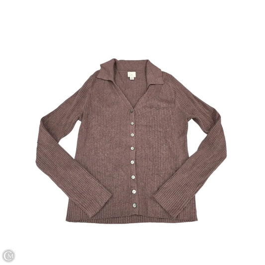 Top Long Sleeve By A New Day In Brown, Size: S