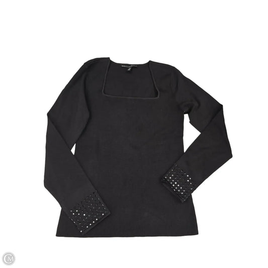 Top Long Sleeve By White House Black Market In Black, Size: M
