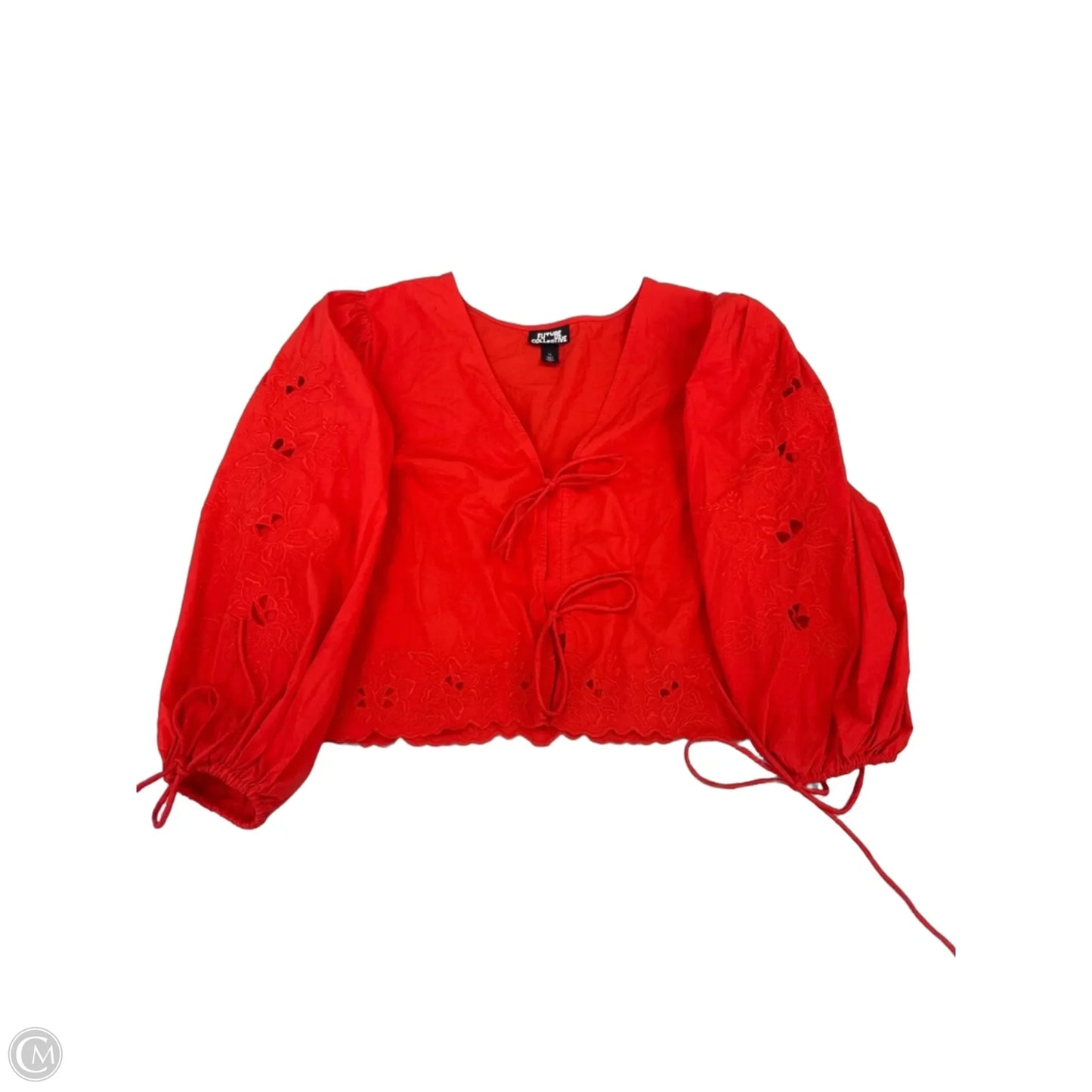 Top Long Sleeve By Cme In Red, Size: Xl