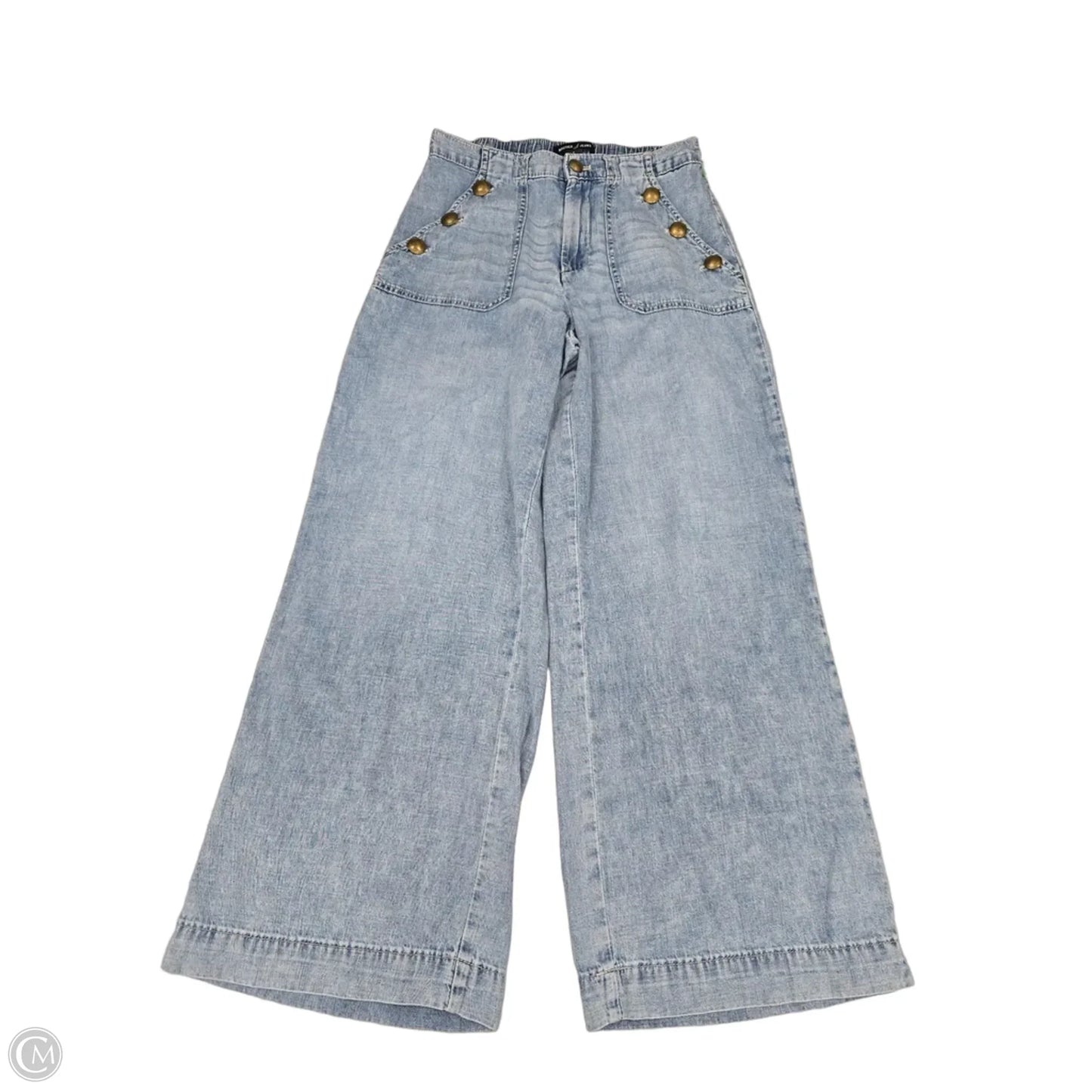 Jeans Wide Leg By Nautica In Blue Denim, Size: 4