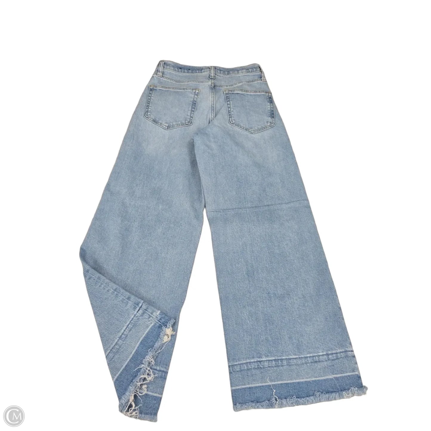 Jeans Wide Leg By Gap In Blue Denim, Size: 4