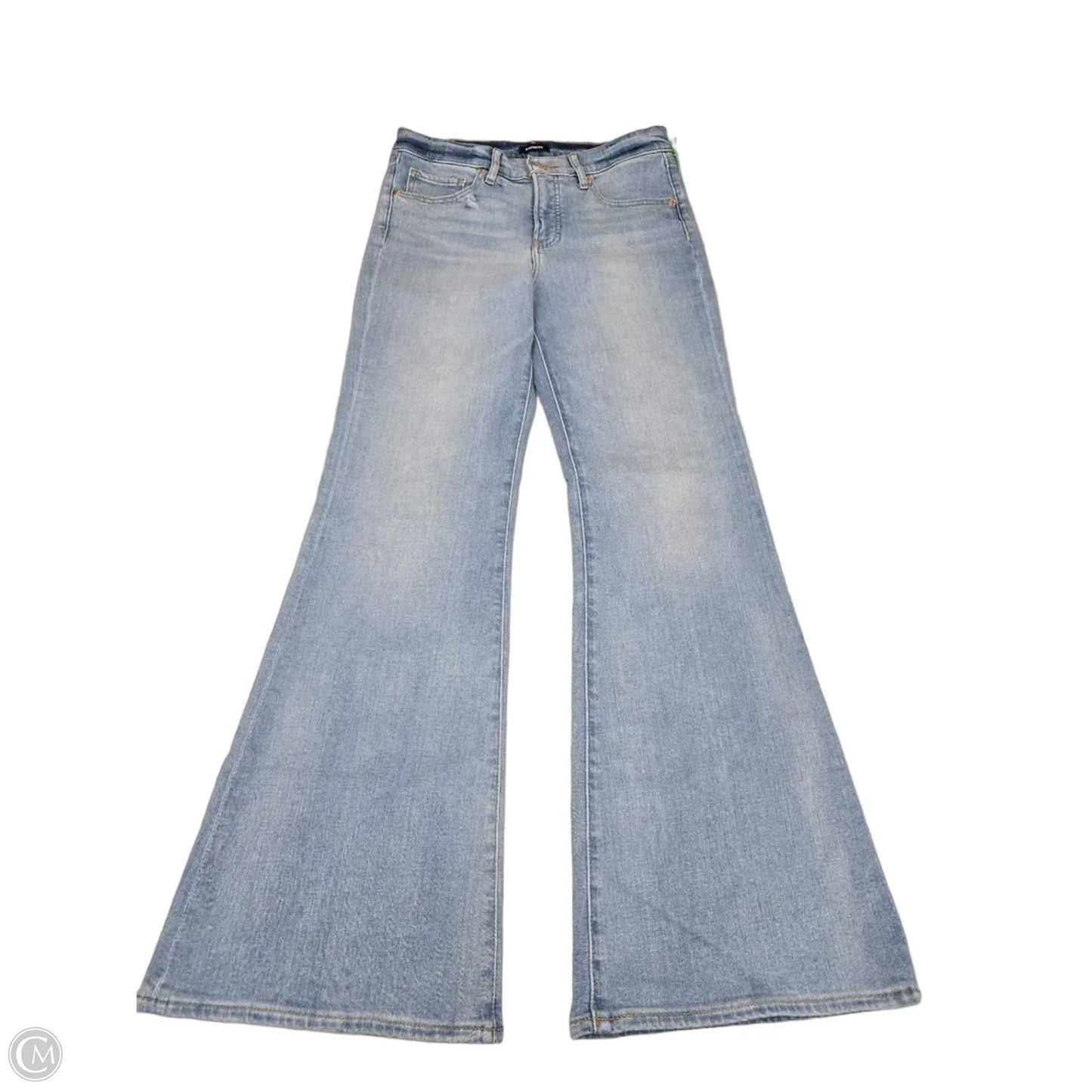 Jeans Flared By Express In Blue Denim, Size: 4