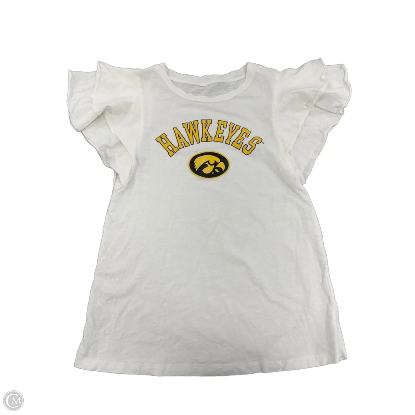 Top Short Sleeve By Cme In White, Size: S