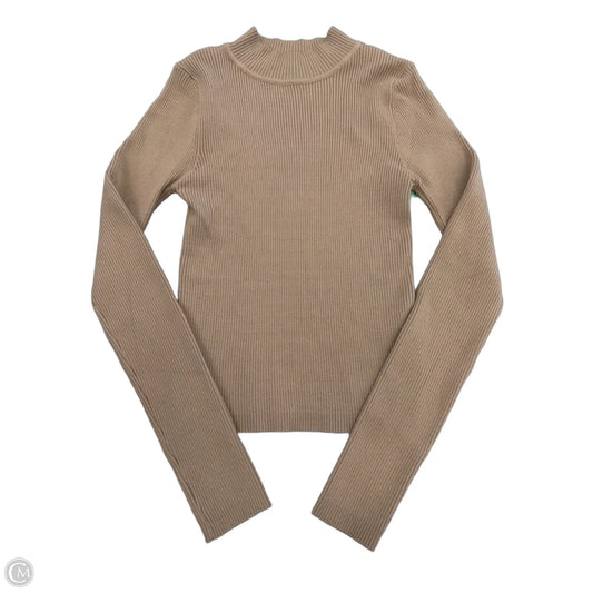 Top Long Sleeve By Love Tree In Tan, Size: M