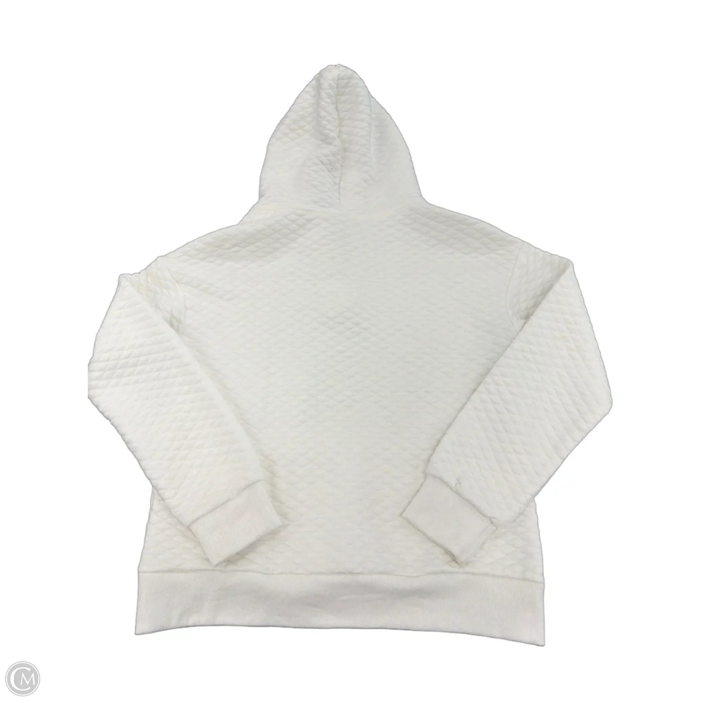 Top Long Sleeve By Cme In White, Size: S