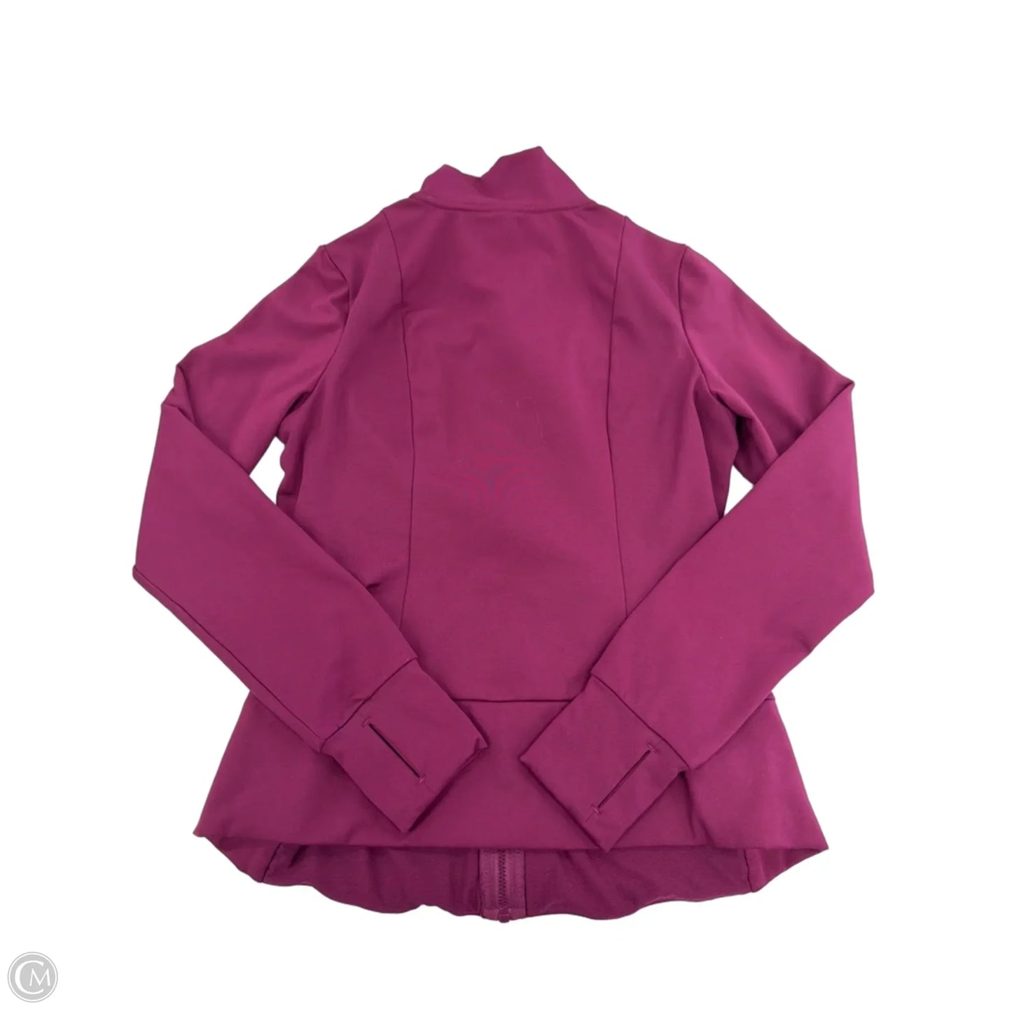 Athletic Top Long Sleeve Collar By Members Mark In Purple, Size: M