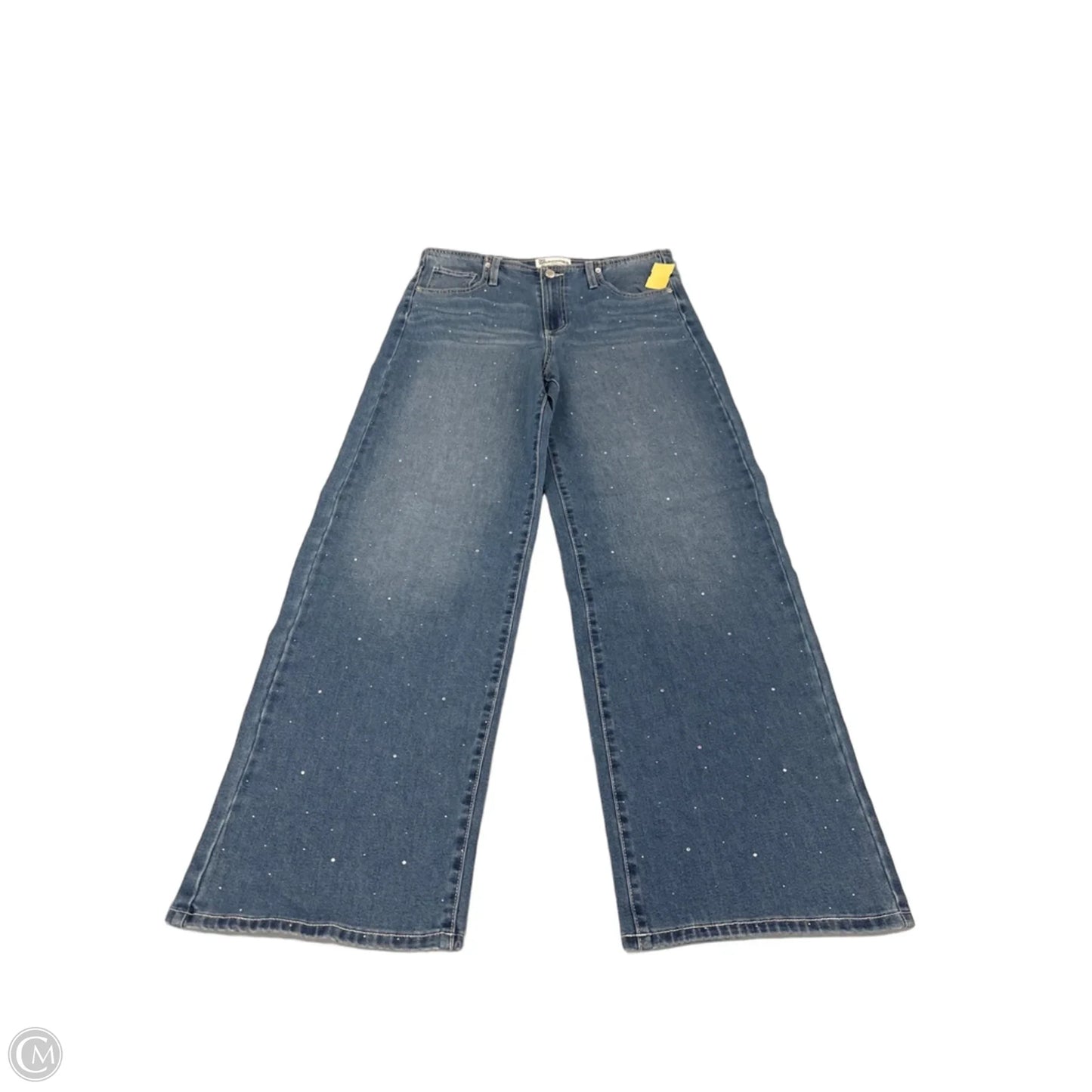 Jeans Wide Leg By No Boundaries In Blue Denim, Size: 10