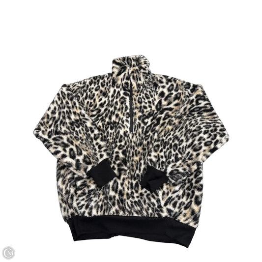 Jacket Faux Fur & Sherpa By Express In Animal Print, Size: Xs