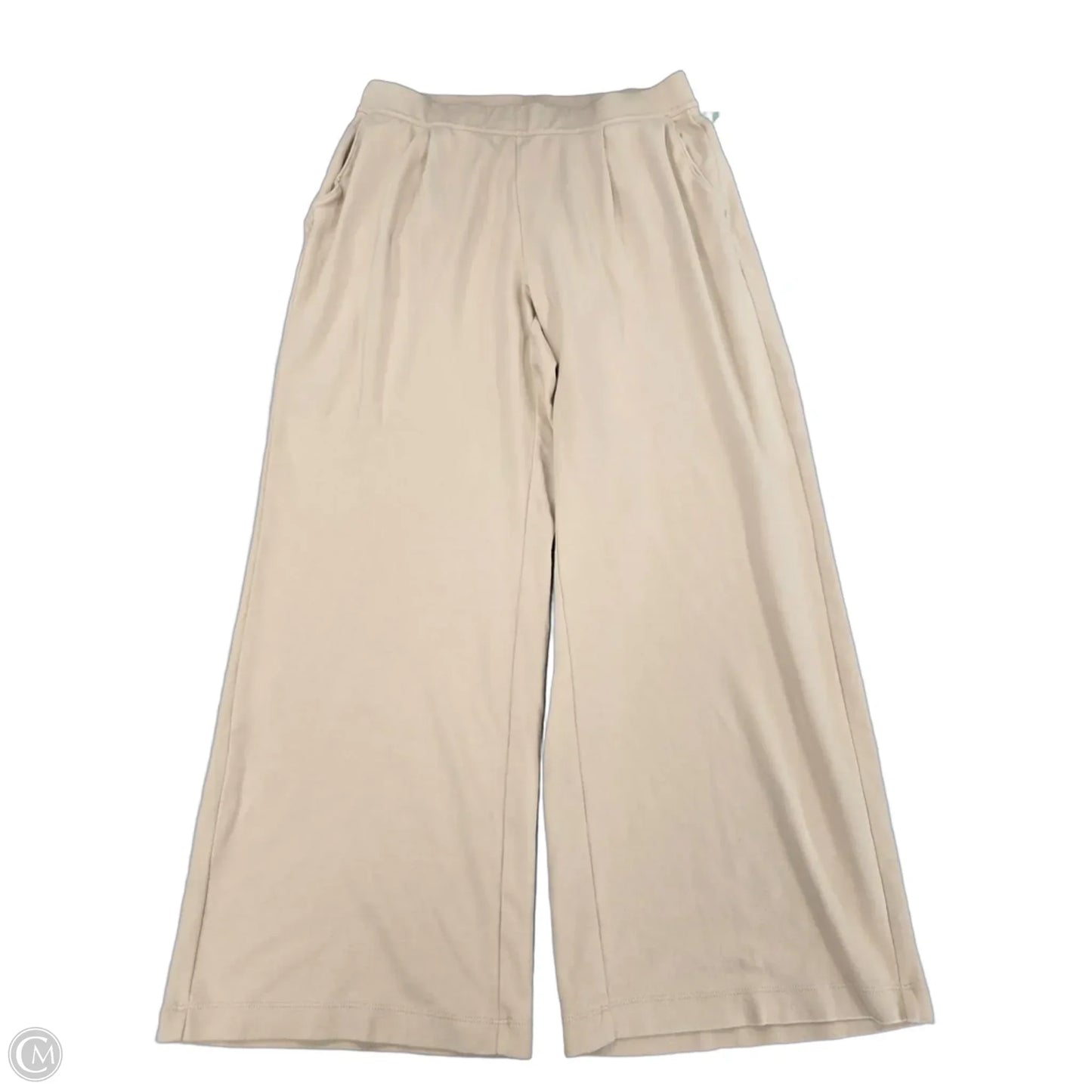 Pants Wide Leg By Lands End In Cream, Size: L