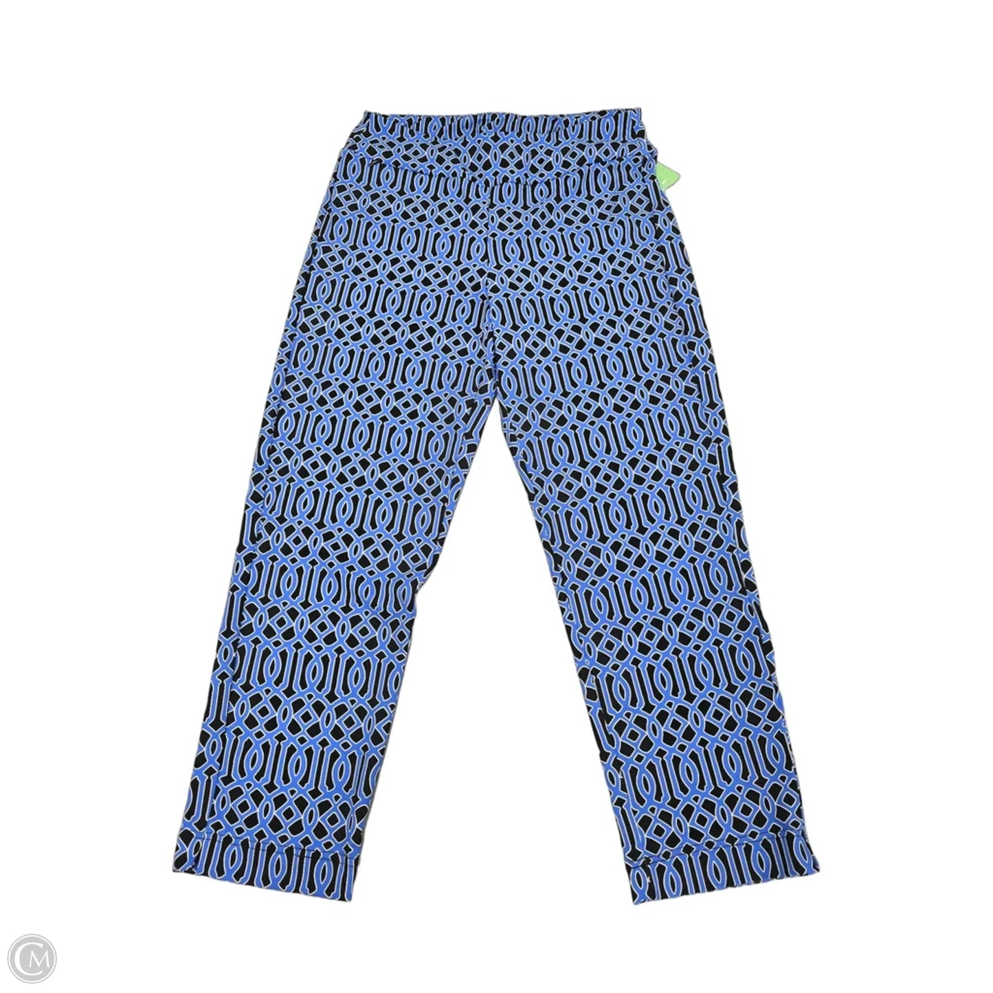 Pants Leggings By Lulu B In Black & Blue, Size: S