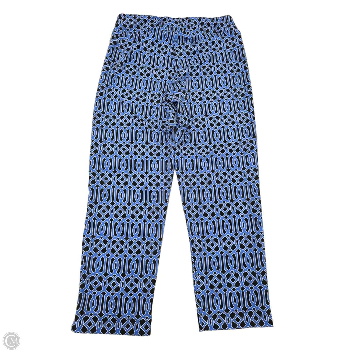 Pants Leggings By Lulu B In Black & Blue, Size: S