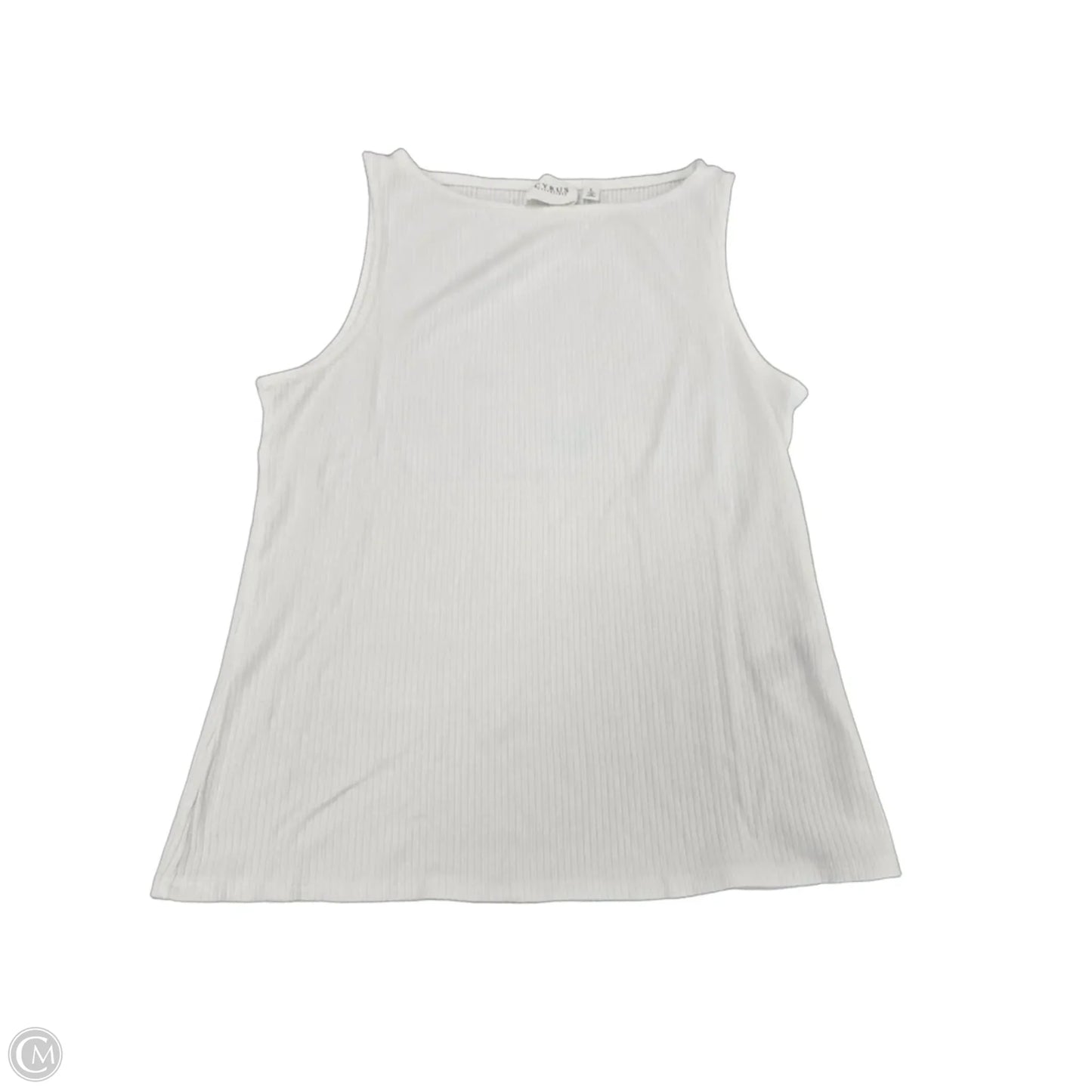 Tank Top By Cyrus In White, Size: L