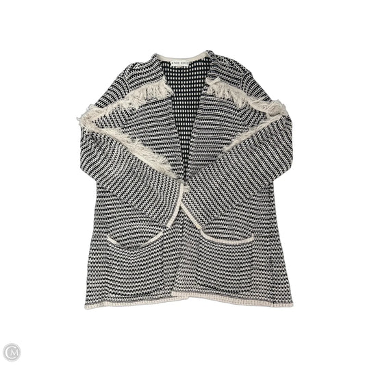Cardigan By Knox Rose In Black & White, Size: Xl