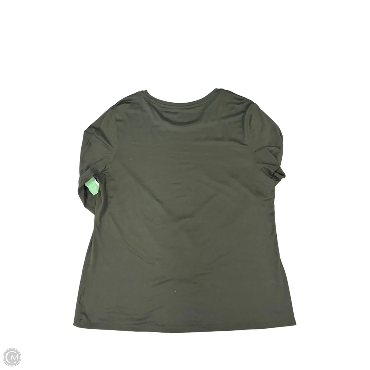 Athletic Top Long Sleeve Crewneck By Athletic Works In Green, Size: Xxl