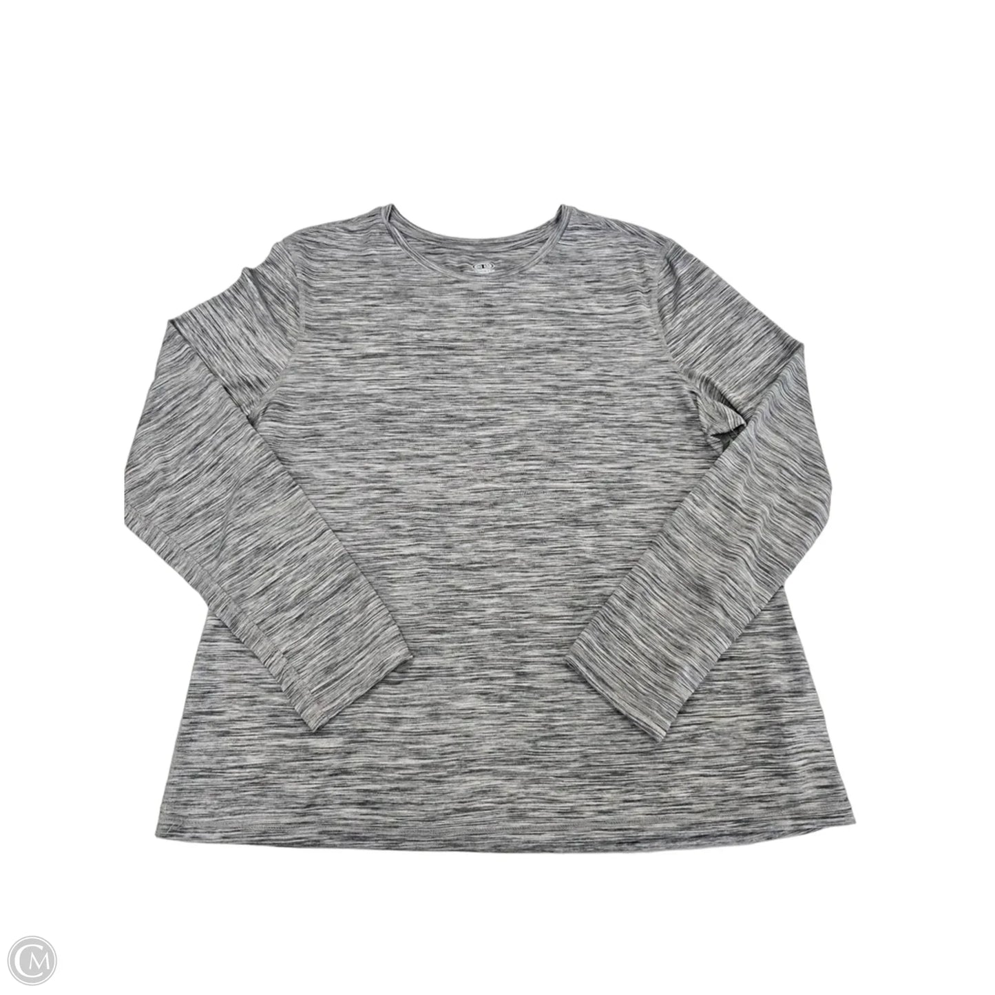 Athletic Top Long Sleeve Crewneck By Athletic Works In Grey, Size: Xl