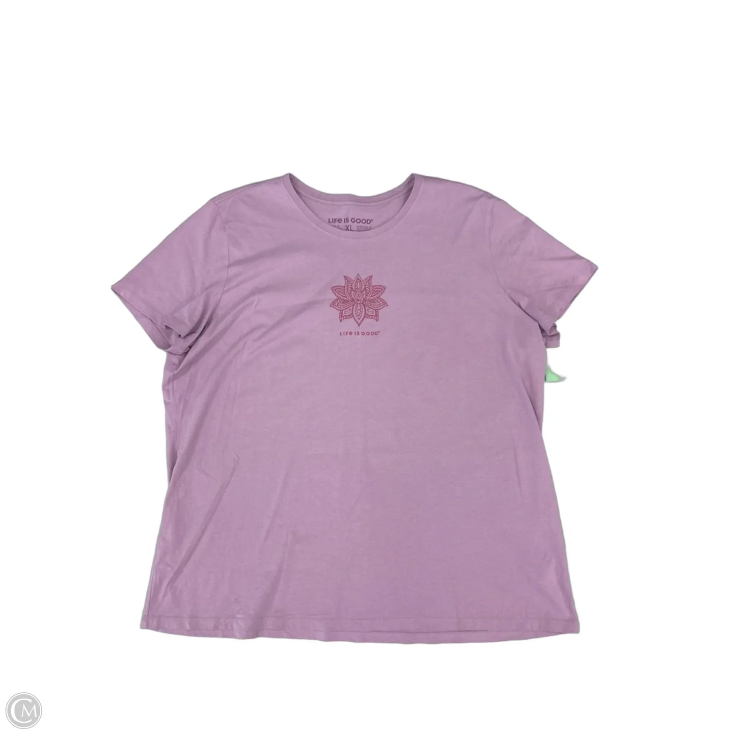 Top Short Sleeve By Life Is Good In Purple, Size: Xl