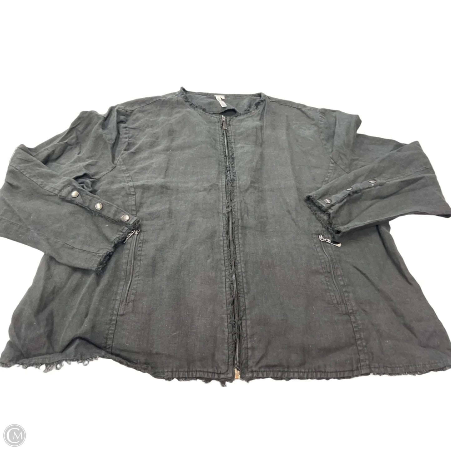 Top Long Sleeve By Lulu B In Black, Size: 1x
