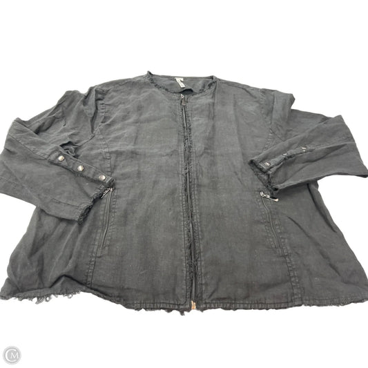 Top Long Sleeve By Lulu B In Black, Size: 1x