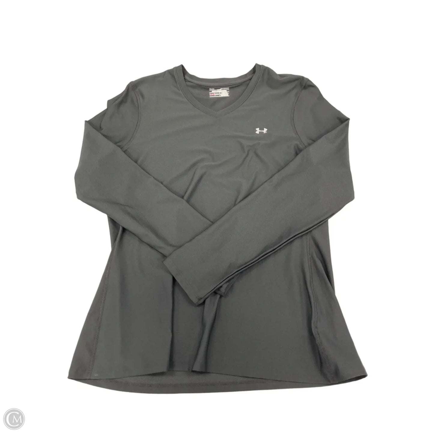 Athletic Top Long Sleeve Crewneck By Under Armour In Black, Size: Xl