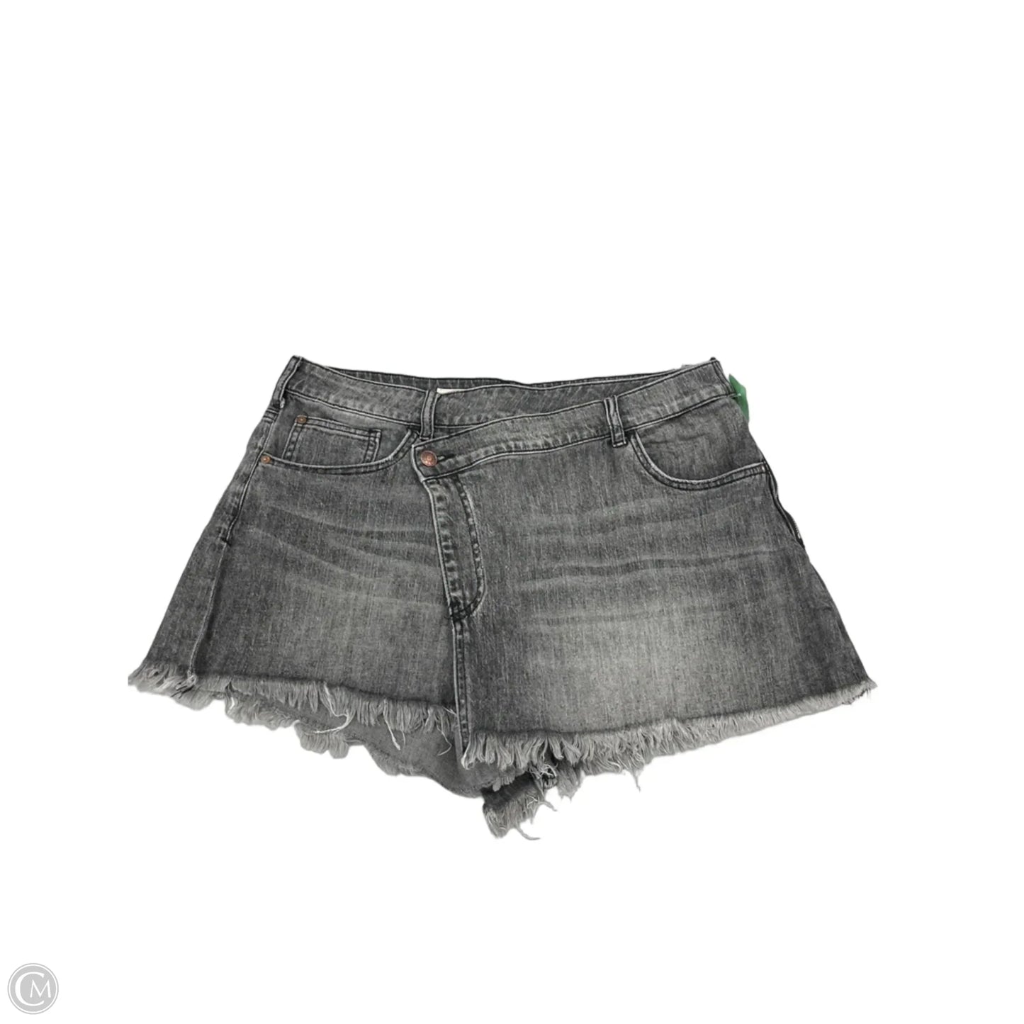 Skort By Pilcro In Black Denim, Size: 12