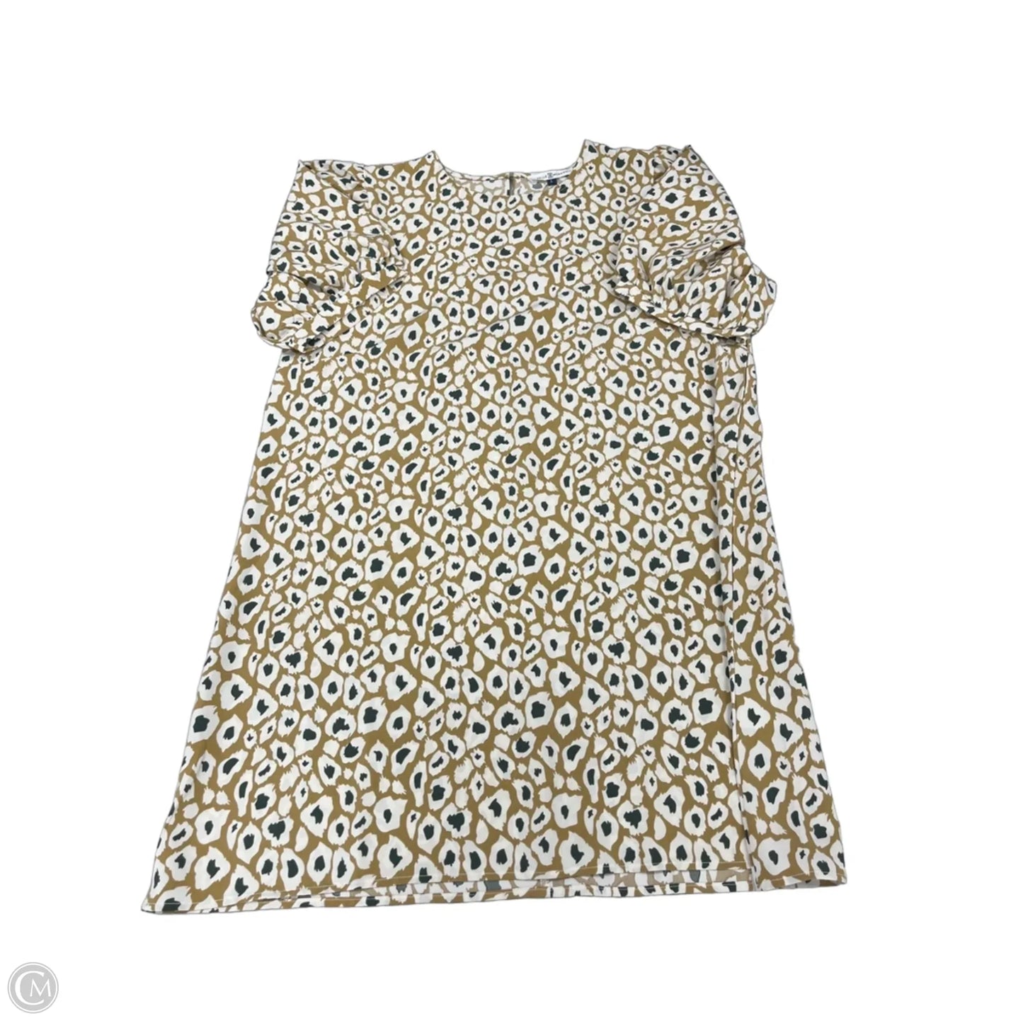 Dress Casual Short By Michelle Mcdowell In Green & Yellow, Size: L