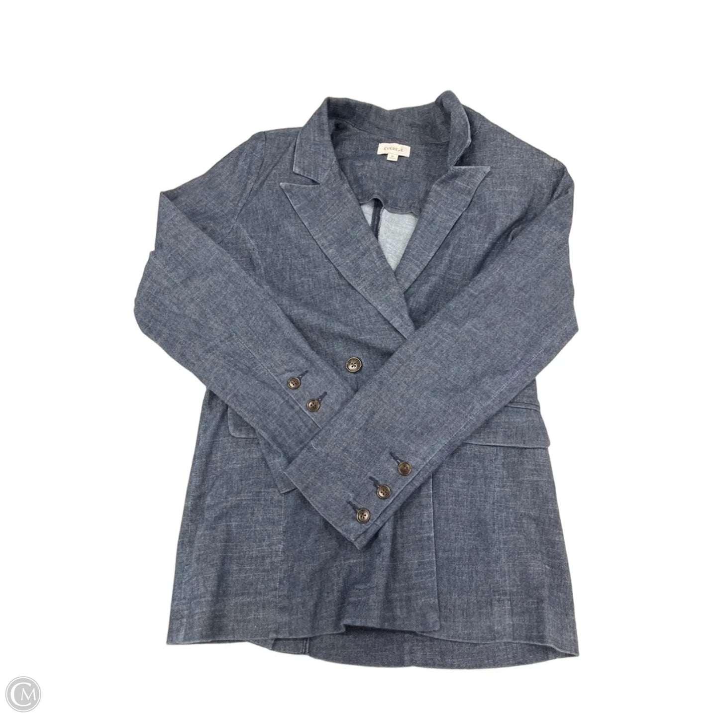 Blazer By Evereve In Blue Denim, Size: M