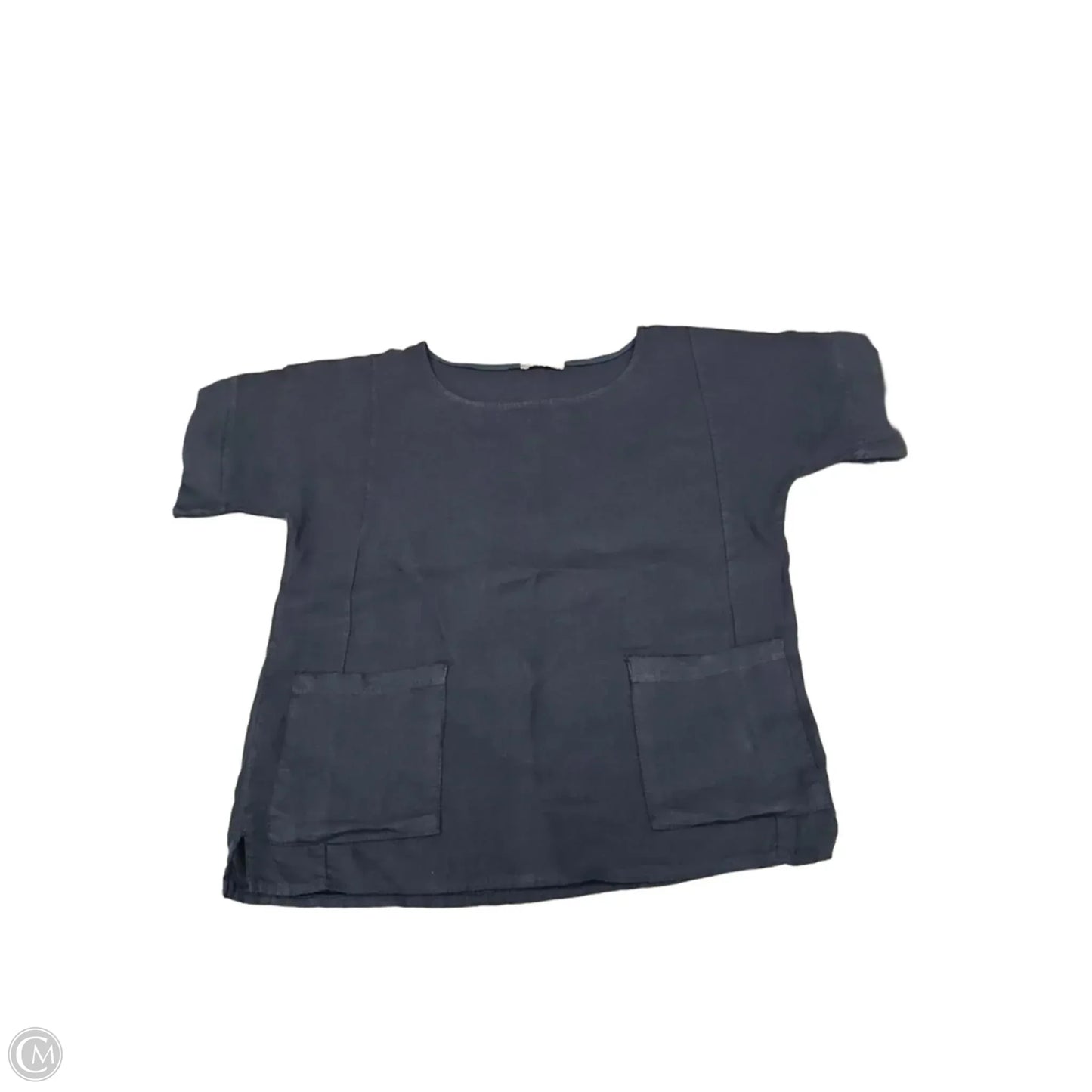 Top Short Sleeve By Cme In Navy, Size: L