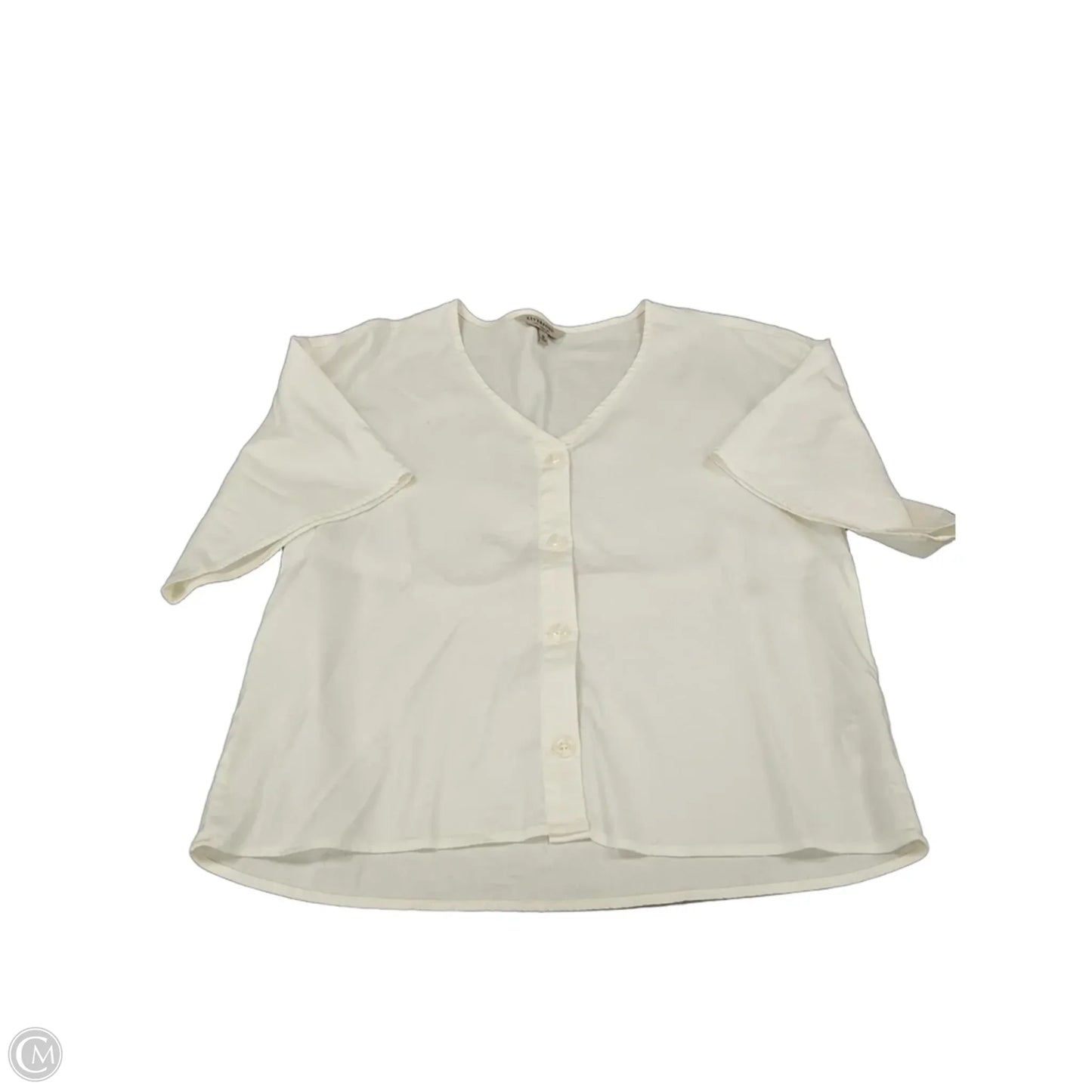 Top Short Sleeve By Liverpool In White, Size: M