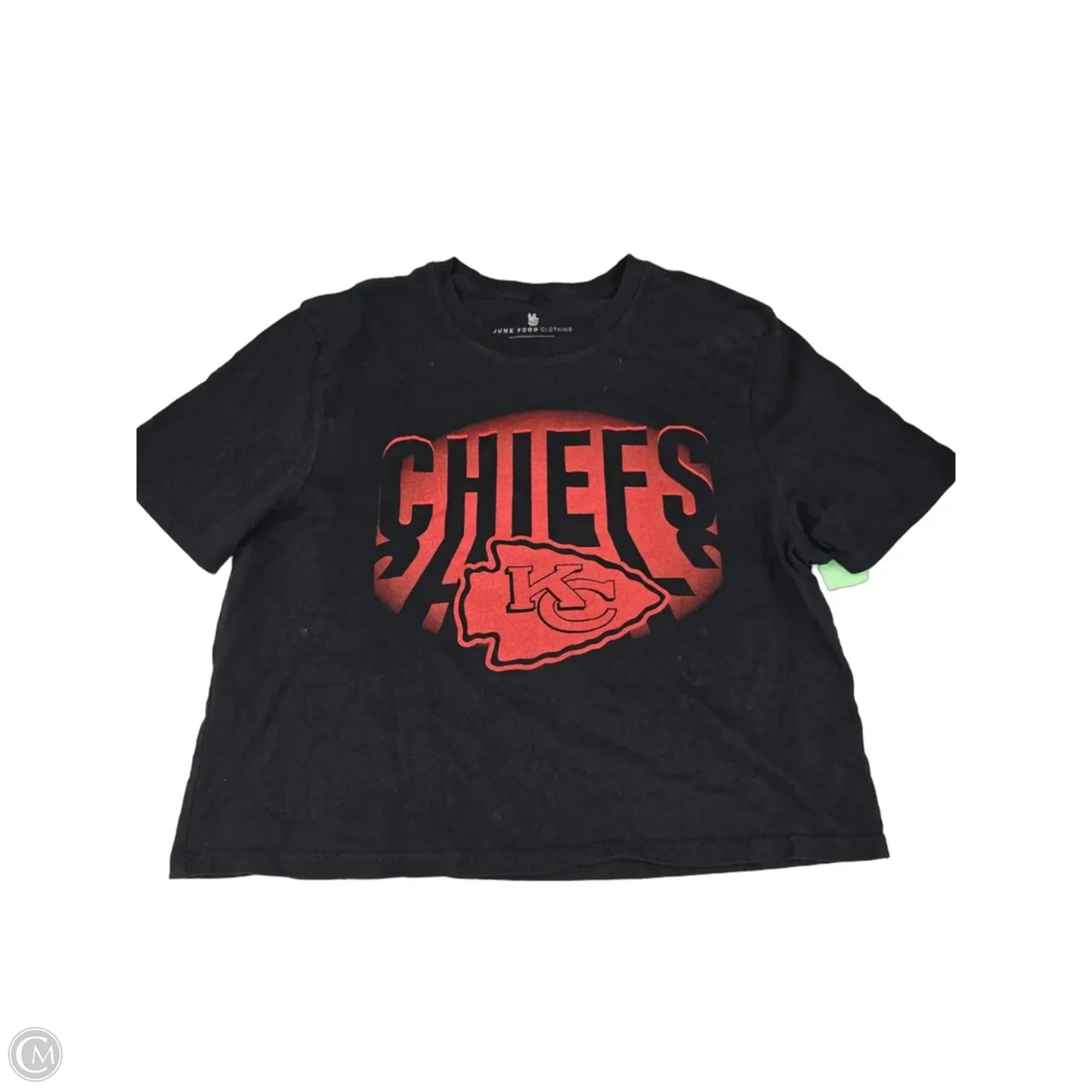 Top Short Sleeve Basic By Junk Food In Black, Size: L