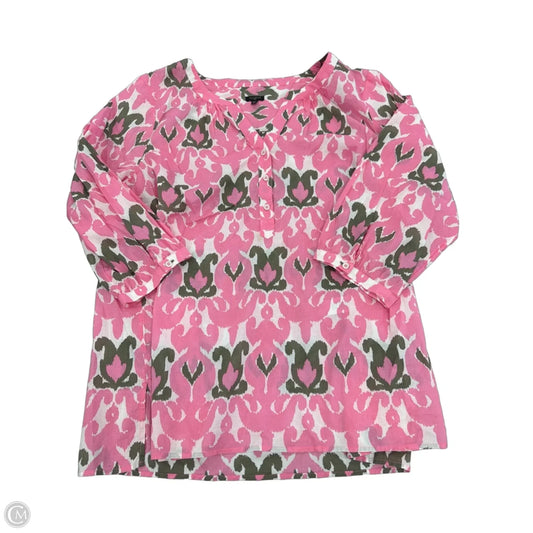 Top 3/4 Sleeve By Talbots In Pink, Size: 2x