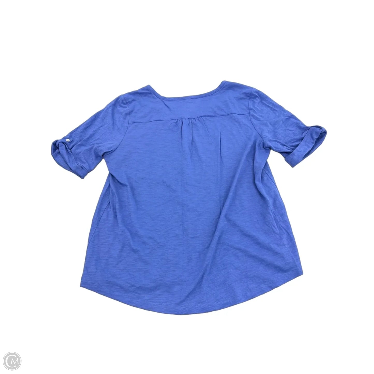 Top Short Sleeve By Chicos In Blue, Size: Xl