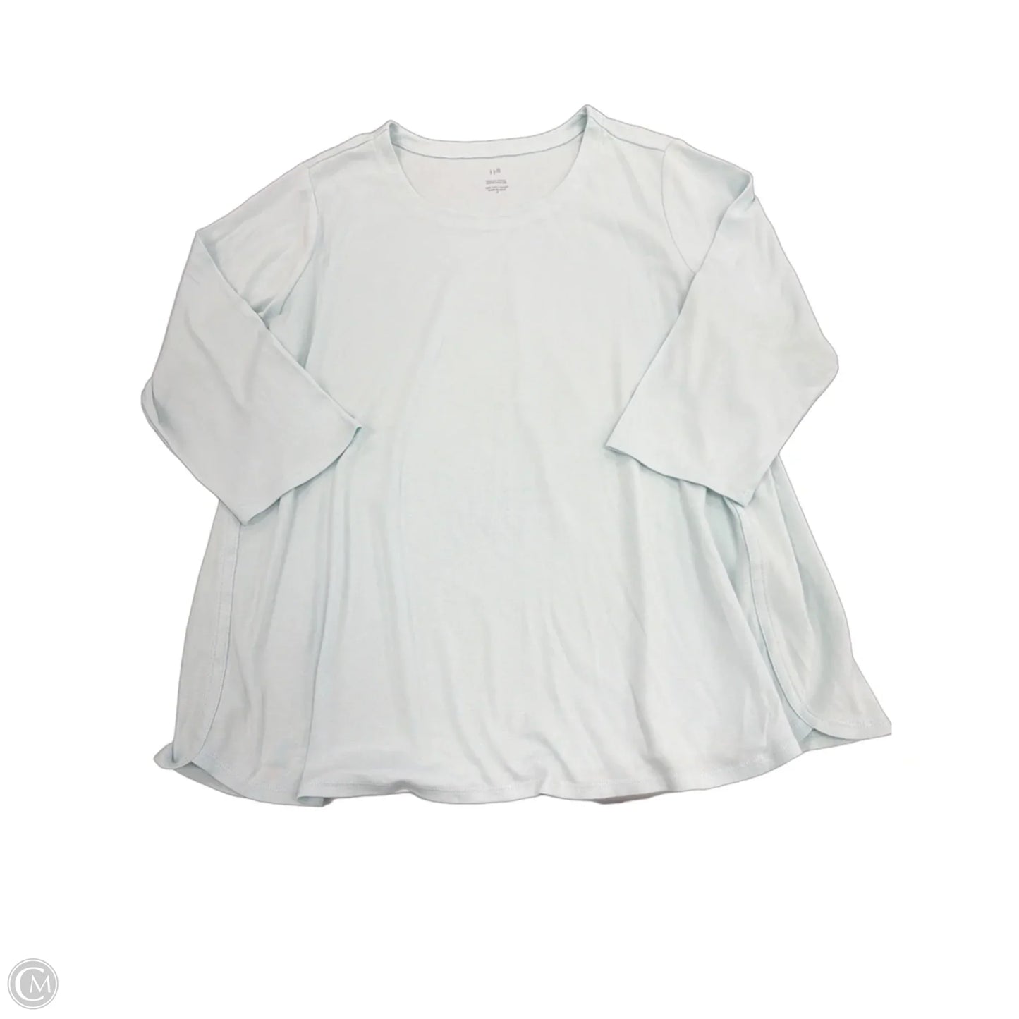 Top 3/4 Sleeve By J. Jill In Blue, Size: 2x