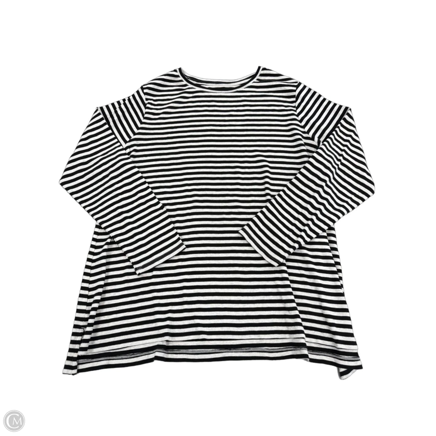 Top 3/4 Sleeve By J. Jill In Striped Pattern, Size: 1x