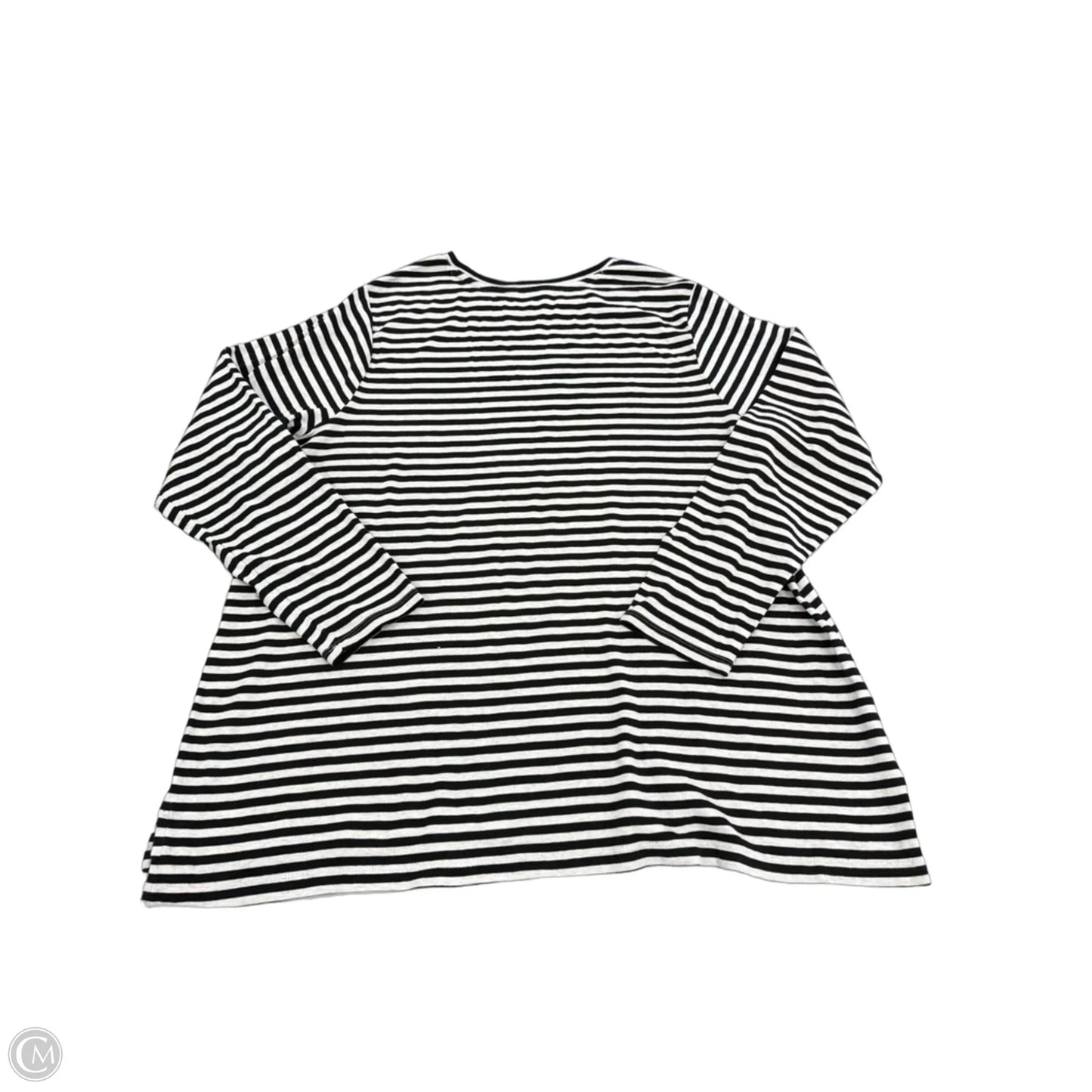 Top 3/4 Sleeve By J. Jill In Striped Pattern, Size: 1x
