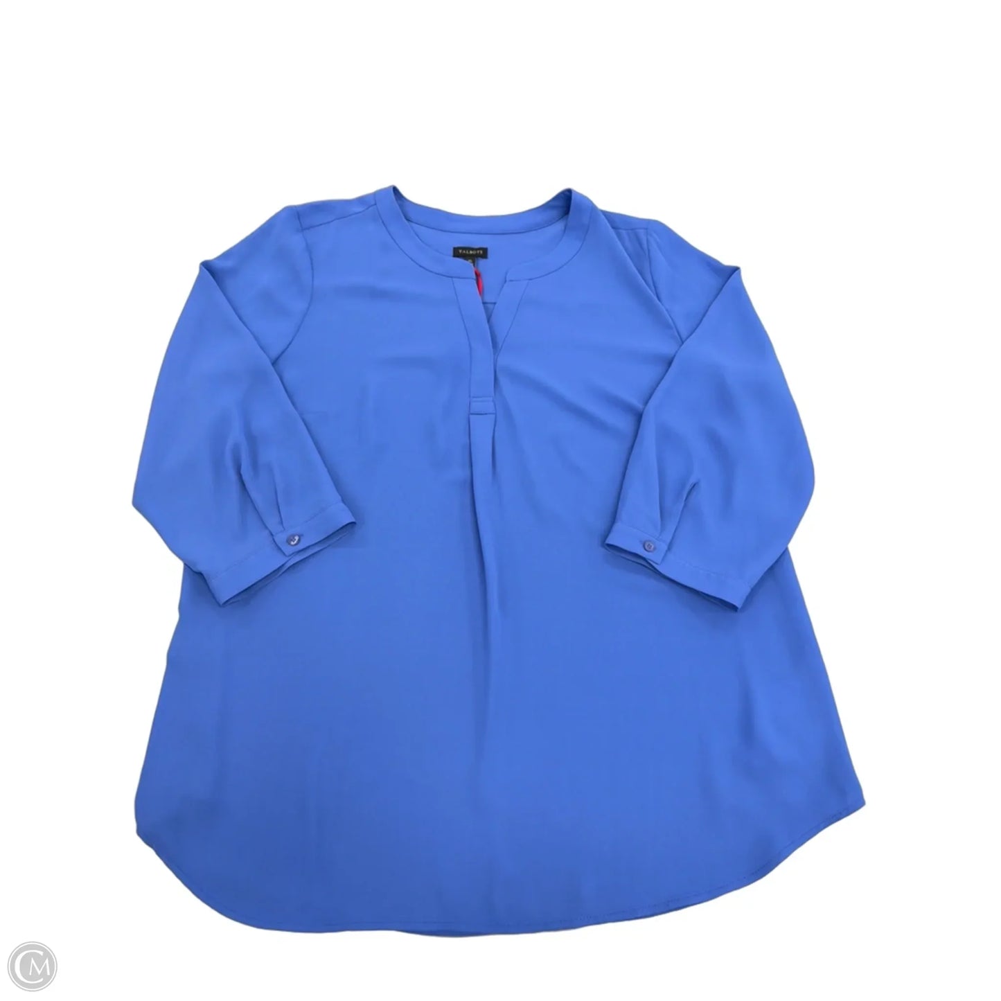 Top 3/4 Sleeve By Talbots In Blue, Size: Xl