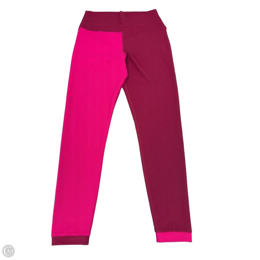 Athletic Leggings By Beach Riot In Pink, Size: L