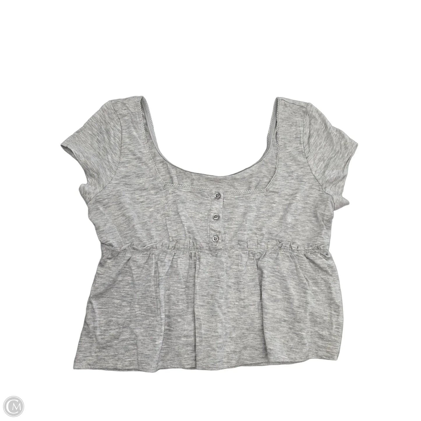 Top Short Sleeve By No Boundaries In Grey, Size: M
