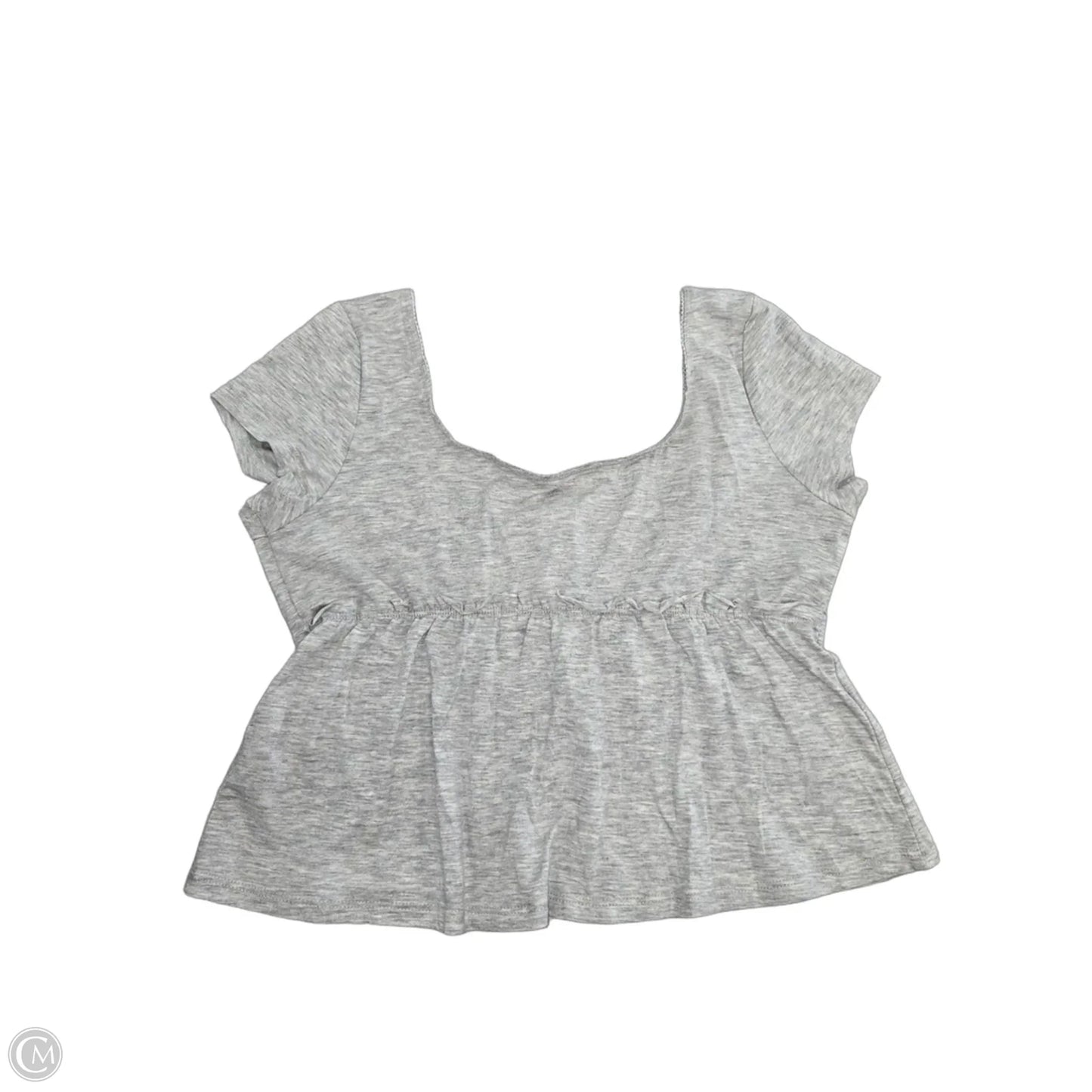 Top Short Sleeve By No Boundaries In Grey, Size: M