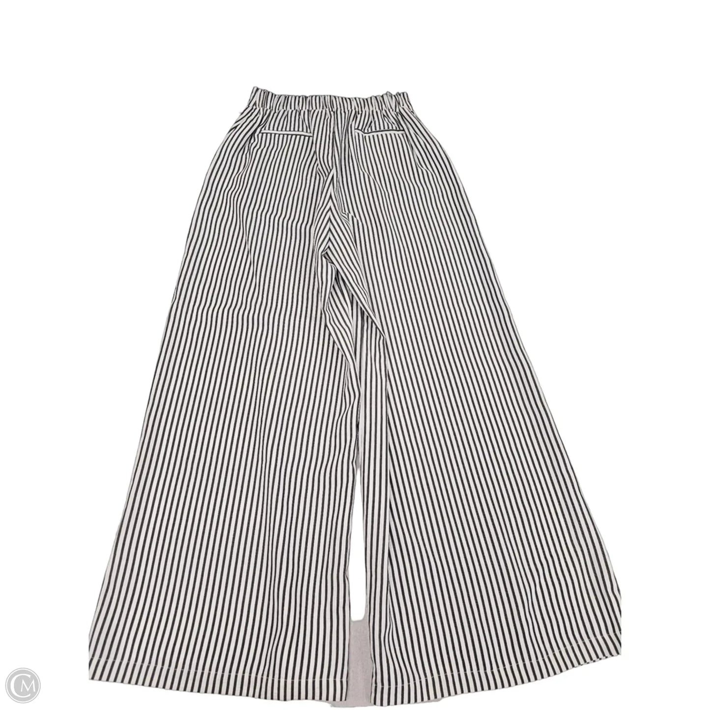 Pants Wide Leg By Hyfve In Striped Pattern, Size: L
