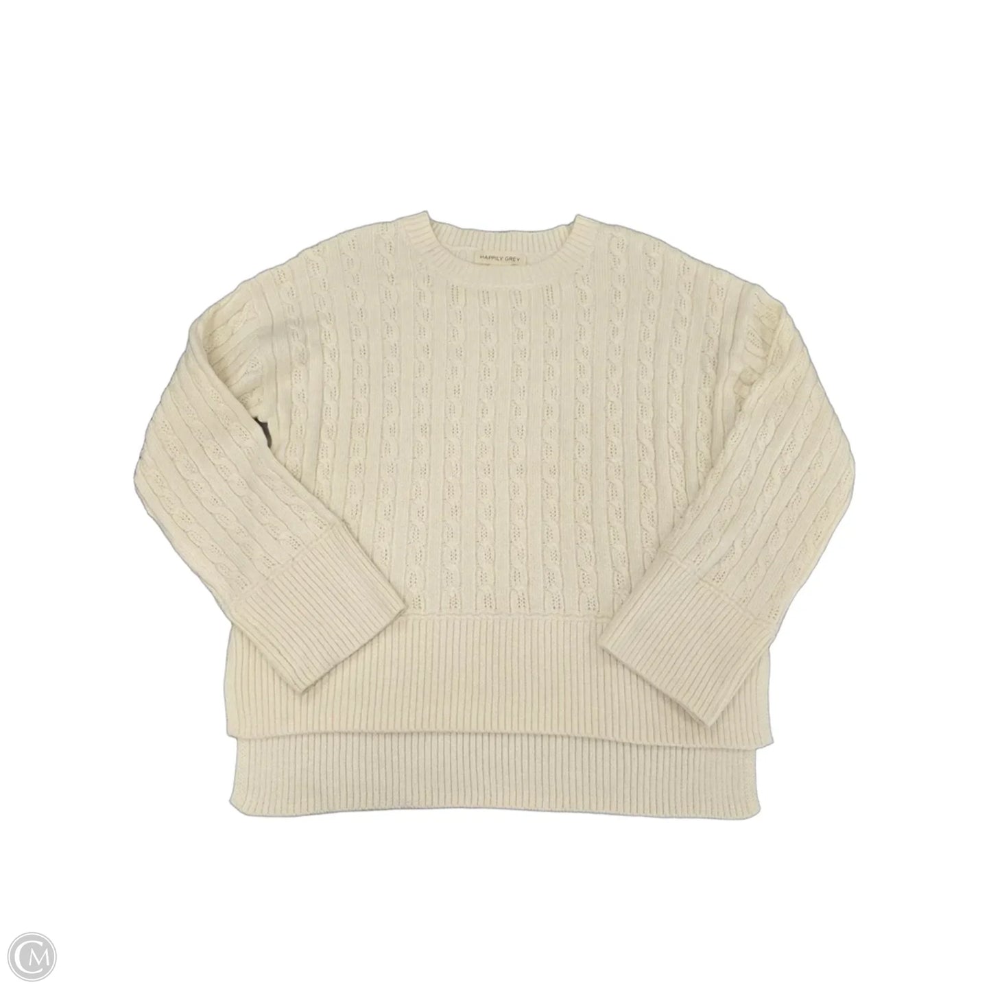 Sweater By Happily Grey In Cream, Size: L