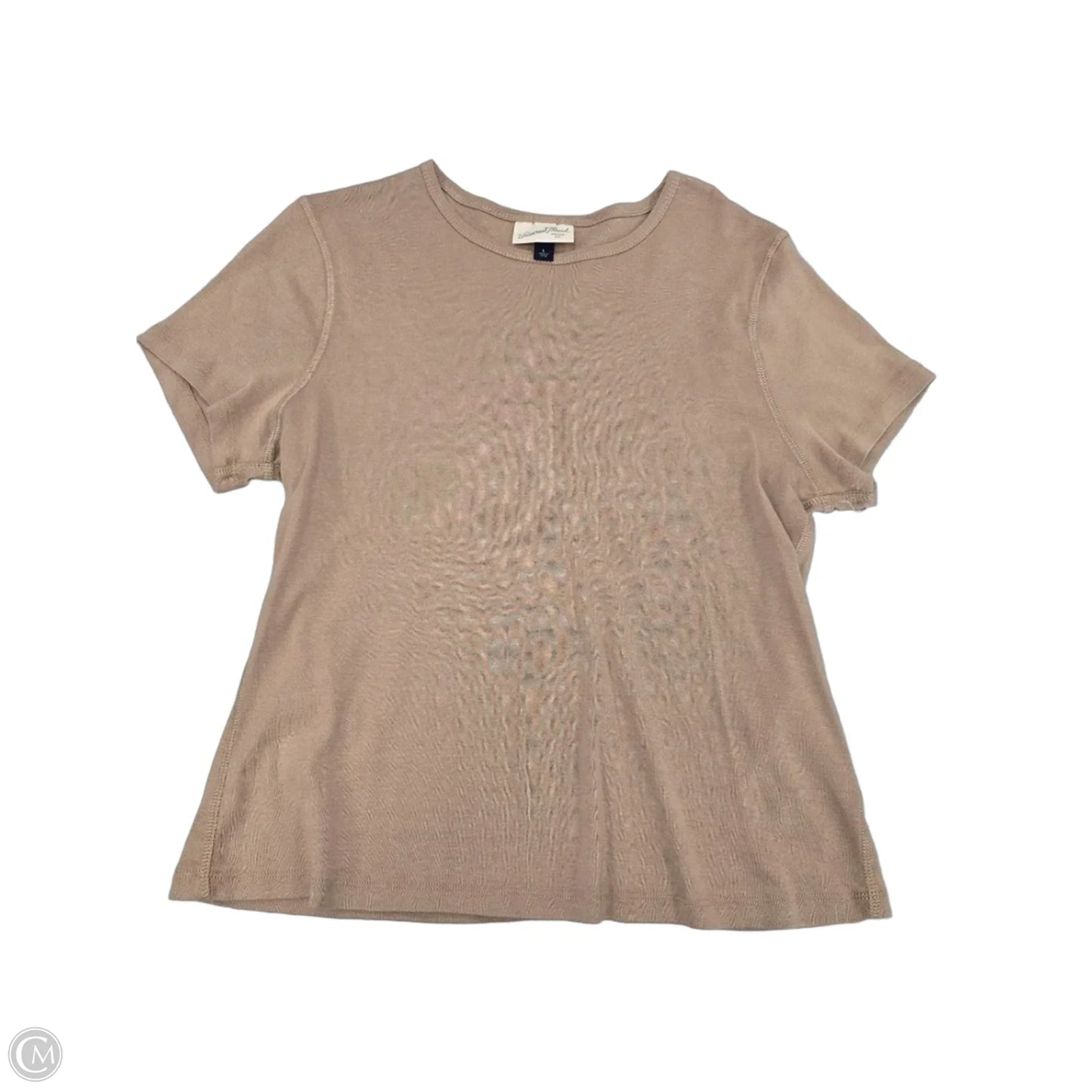 Top Short Sleeve By Universal Thread In Brown, Size: L