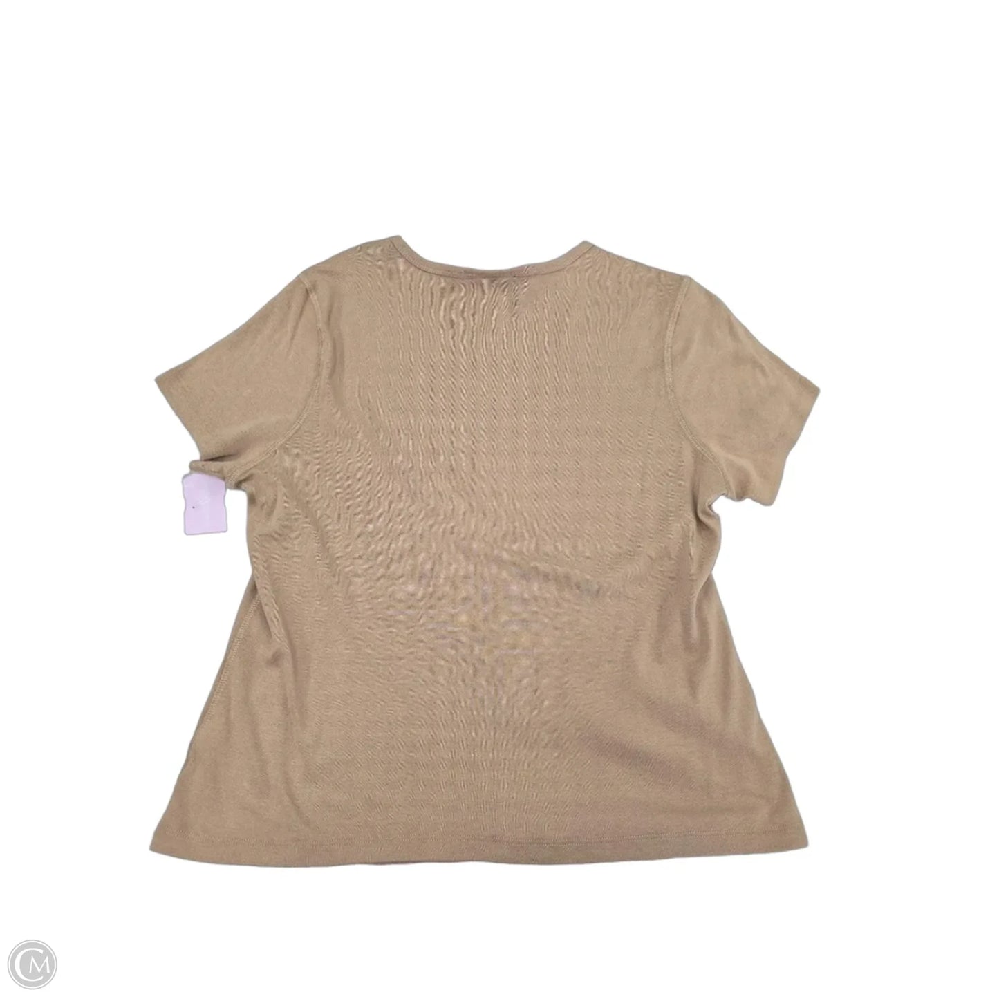 Top Short Sleeve By Universal Thread In Brown, Size: L