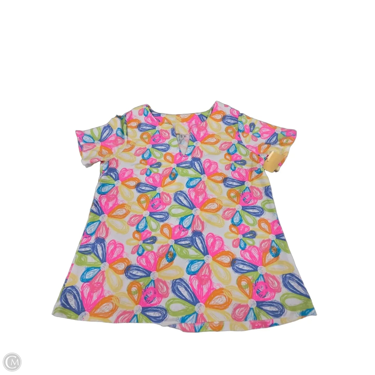 Top Short Sleeve By Lulu B In Floral Print, Size: S