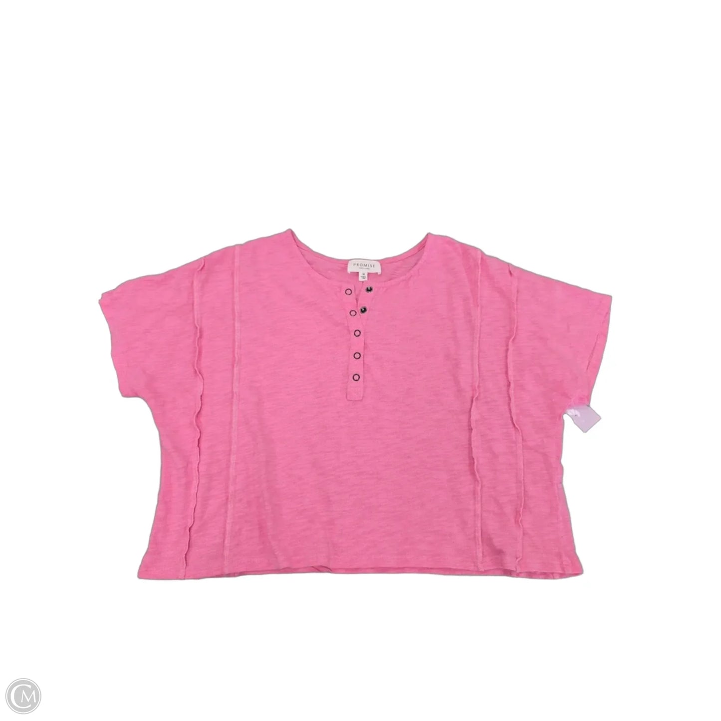 Top Short Sleeve By Cmf In Pink, Size: M