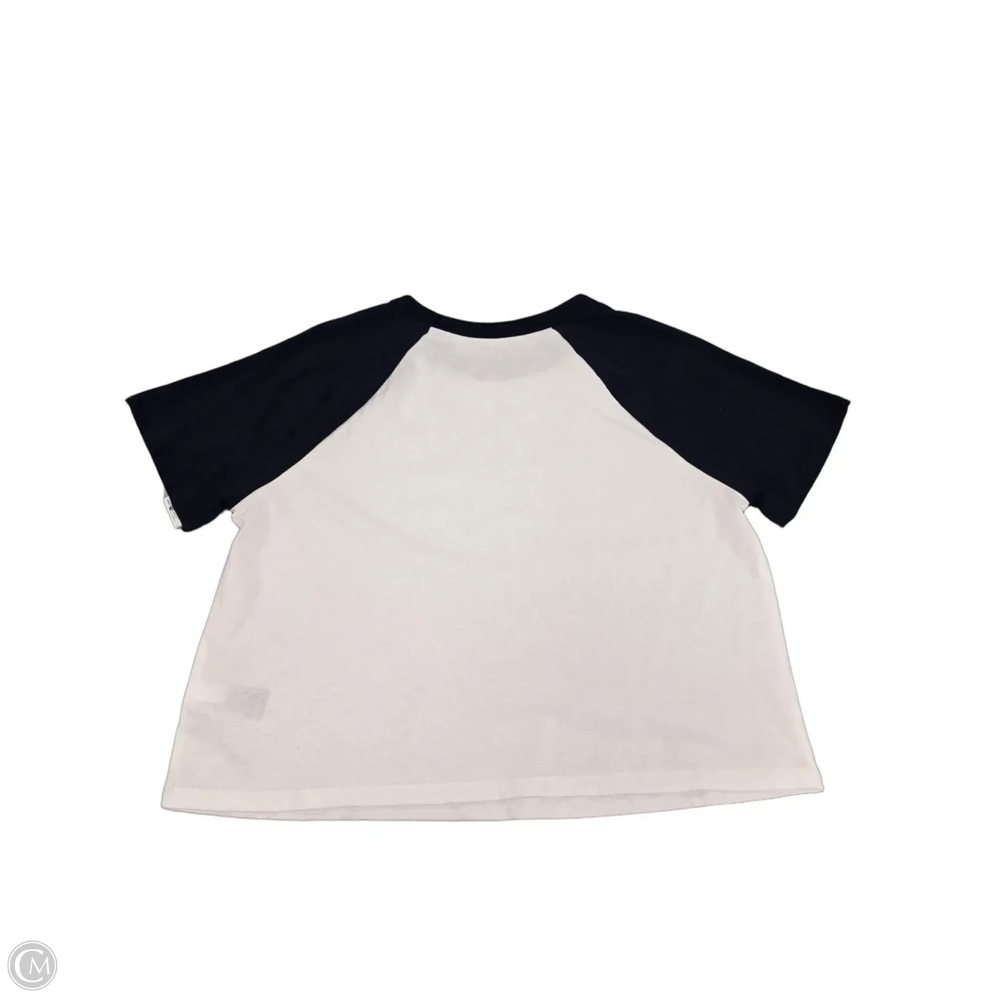 Top Short Sleeve By Old Navy In Blue & White, Size: M